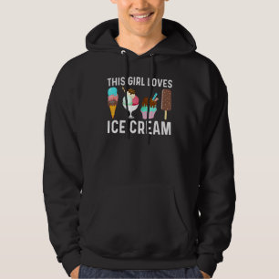 Sudadera Arte de helado genial para niñas Cono de gelato co