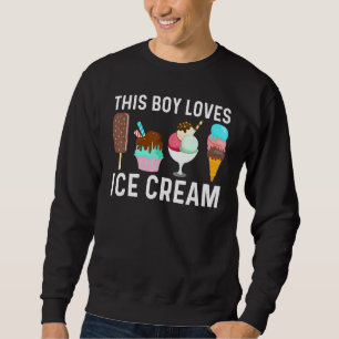 Sudadera Arte de helado genial para niños conos de gelato c