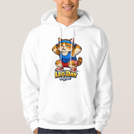 Sudadera Arte de humor de gato de gimnasio: estilo de entre