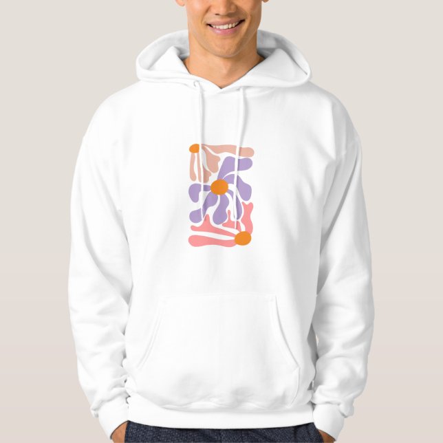 Sudadera Arte de ilustración floral (Anverso)
