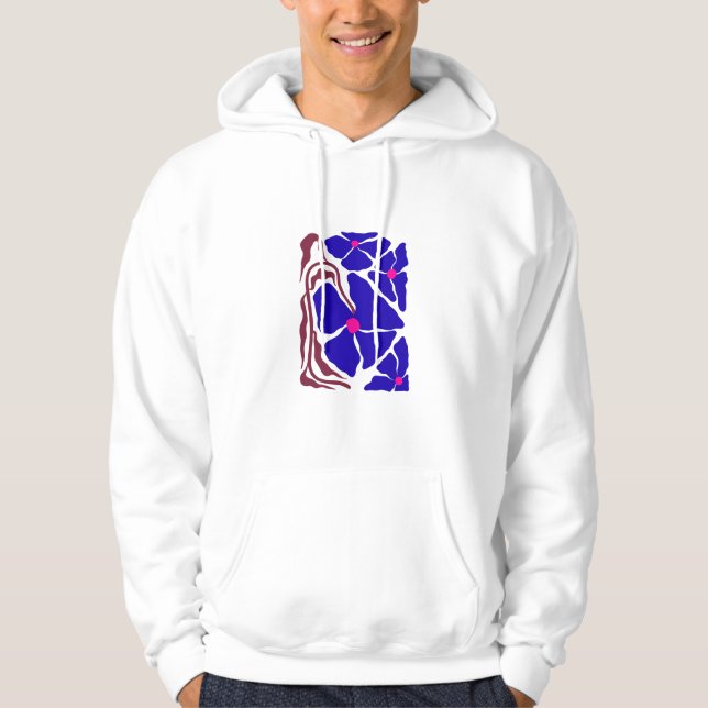 Sudadera Arte de ilustración floral (Anverso)