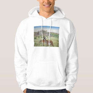 Sudadera Arte de la fauna del antílope de Sandhills