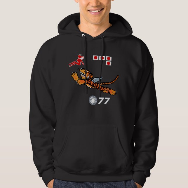 Sudadera Arte de la nariz de Flying Tigers WWII (Anverso)