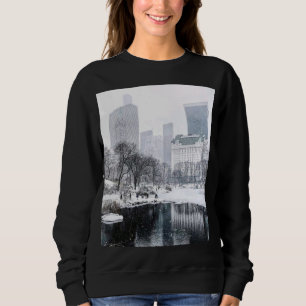 Sudadera Arte de la silueta de la ciudad de Nueva York en i