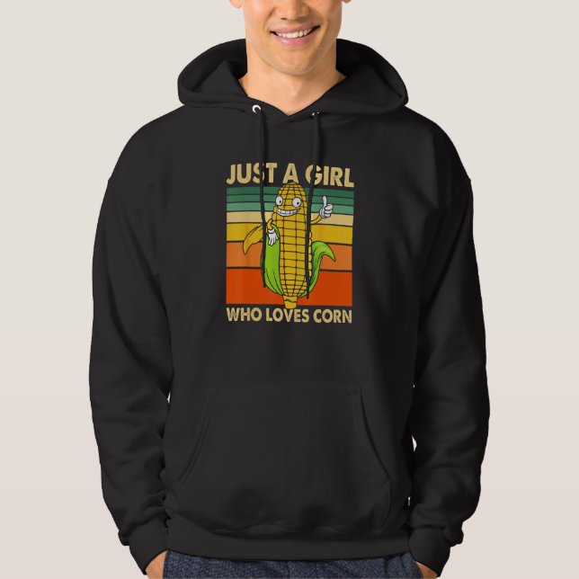Sudadera Arte de maíz lindo para mujeres niñas kernel mazor (Anverso)