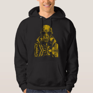 Sudadera Arte de Máscara de Gas Post-Apocalíptico