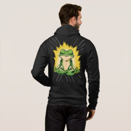 Sudadera Arte de Meditación de la Rana Zen Super Saiyan Glo
