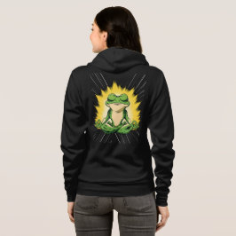 Sudadera Arte de Meditación de la Rana Zen Super Saiyan Glo