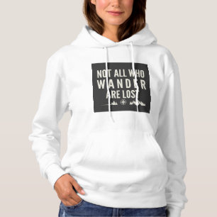Sudadera Arte de montaña no todos los que vagan están perdi