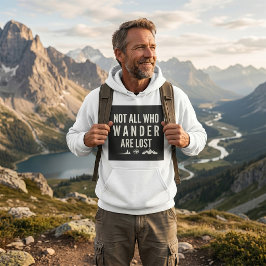 Sudadera Arte de montaña No todos los que vagan están perdi