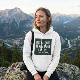Sudadera Arte de montaña no todos los que vagan están perdi