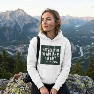 Sudadera Arte de montaña no todos los que vagan están perdi
