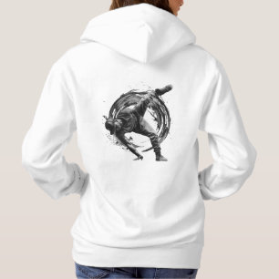 Sudadera Arte de movimiento monocromo de estilo urbano