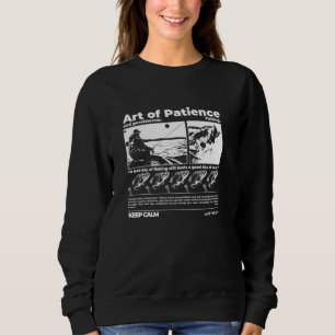 Sudadera Arte De Paciencia Y Persistencia Pescador Cita Pes