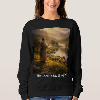 Sudadera Arte de paisaje del Buen Pastor al atardecer