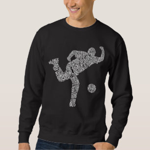 Sudadera Arte de palabras de boliche, tipografía de bolos