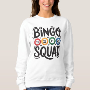 Sudadera Arte de palabras de la pandilla de Bingo lindo