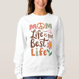 Sudadera Arte de palabras de la vida de una madre pequeña