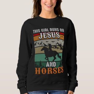 Sudadera Arte de palabras de los caballos de Jesús