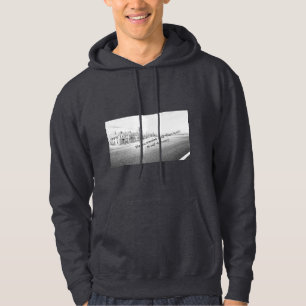 Sudadera Arte de pared inspirador minimalista en blanco y n