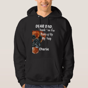 Sudadera Arte de perro de boxeador divertido para papá en a