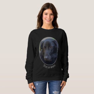 Sudadera Arte de perro en el labrador negro personalizado