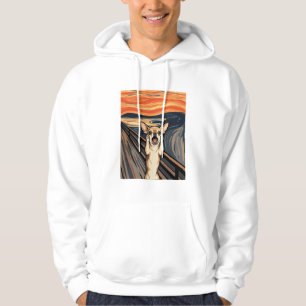 Sudadera Arte de perro expresionista grita Chihuahua_1