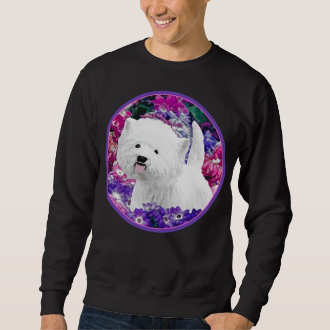 Sudadera Arte de perros pintando el territorio blanco de We (Anverso)