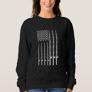 Sudadera Arte De Pesca Para Hombres Mujeres Bandera Estadou