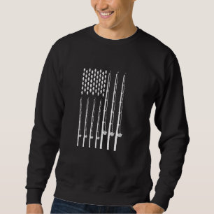 Sudadera Arte De Pesca Para Hombres Mujeres Bandera Estadou