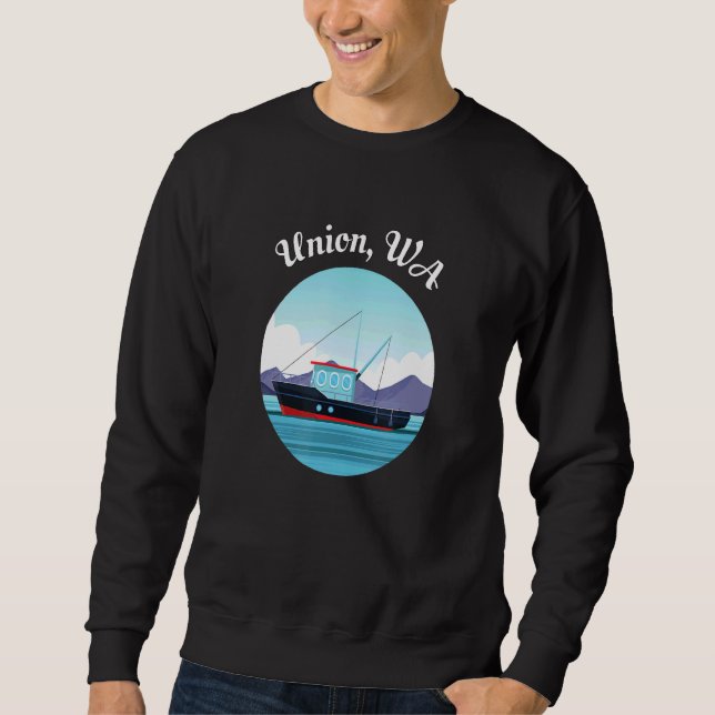 Sudadera Arte de pescadores de barcos de pesca de la Unión  (Anverso)