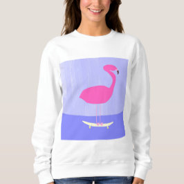 Sudadera arte de pintar flamingo