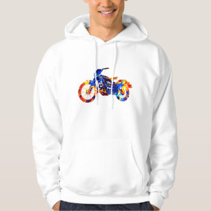 SUDADERA ARTE DE PINTURA COLORIDA MOTOCROSS