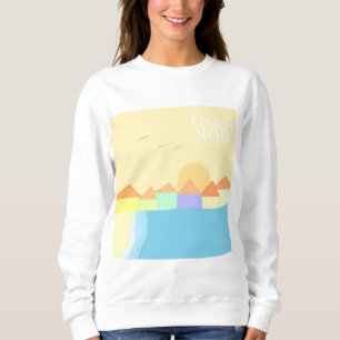 Sudadera arte de pintura de paisajes de españa