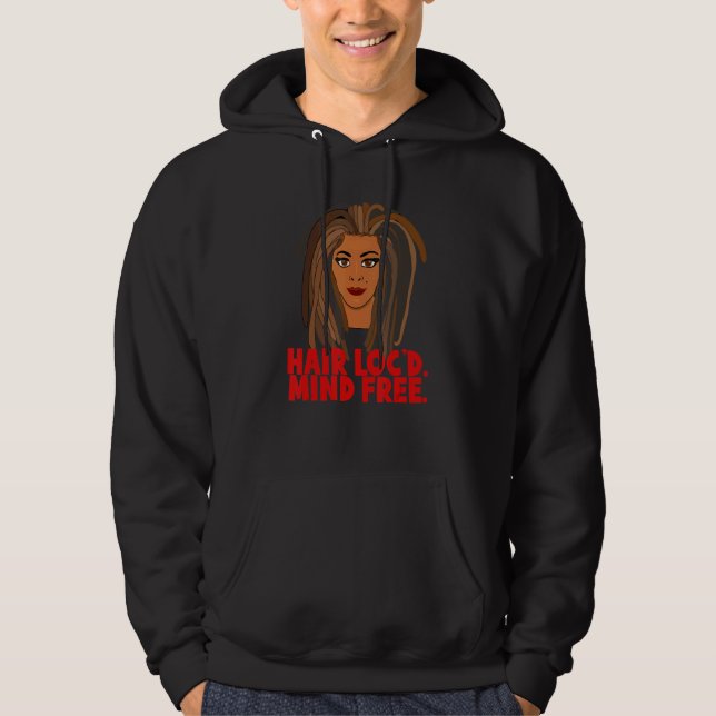 Sudadera Arte de rastas libres de mente con rastas (Anverso)