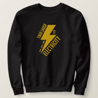 Sudadera Arte de rayo con risa eléctrica