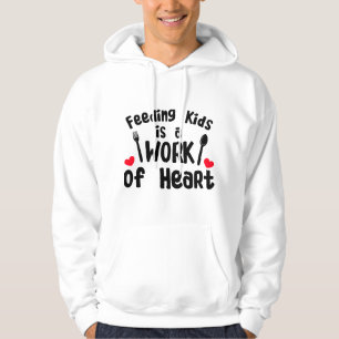 Sudadera Arte de Señora de Almuerzo Adorable Mujeres Niños