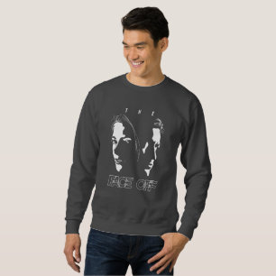 Sudadera Arte de silueta de enfrentamiento humano Hombres