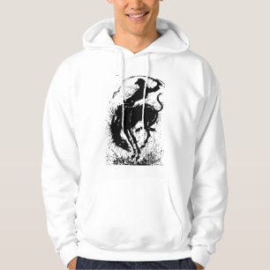 Sudadera Arte de silueta de rodeo vaquero dinámico