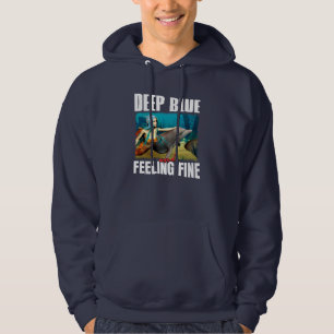 Sudadera Arte de sirena de delfín del océano azul melancóli