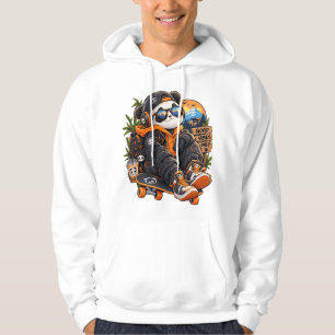 Sudadera Arte de Streetwear Panda Cyber Skater