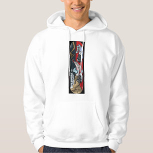 Sudadera Arte de tabla de skate de pie alienígena