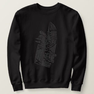 Sudadera Arte de tatuaje tribal abstracto