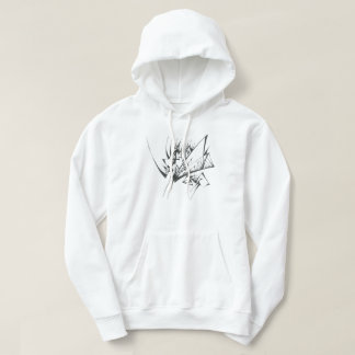 Sudadera Arte de tatuaje tribal abstracto blanco y negro 40