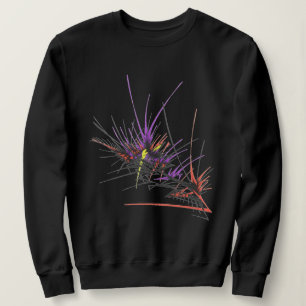 Sudadera Arte de tatuaje tribal abstracto colorido explosiv