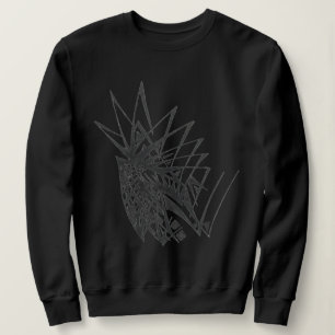 Sudadera Arte de tatuaje tribal abstracto de armadura
