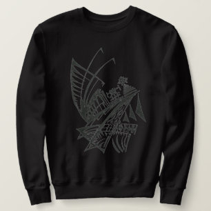 Sudadera Arte de tatuaje tribal abstracto de Egipto