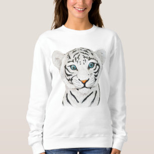 Sudadera Arte de tigres blancos tigre cariñosamente - Arte 