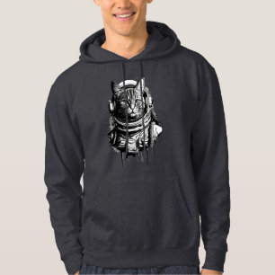Sudadera Arte de tinta para gato astronauta
