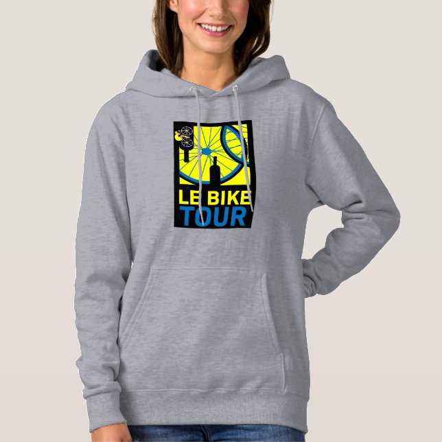Sudadera Arte de Tour de Bicicleta (Anverso)